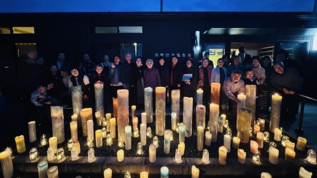 2025年4月11日月命日福島県南相馬市原町の復興団地集会所にて